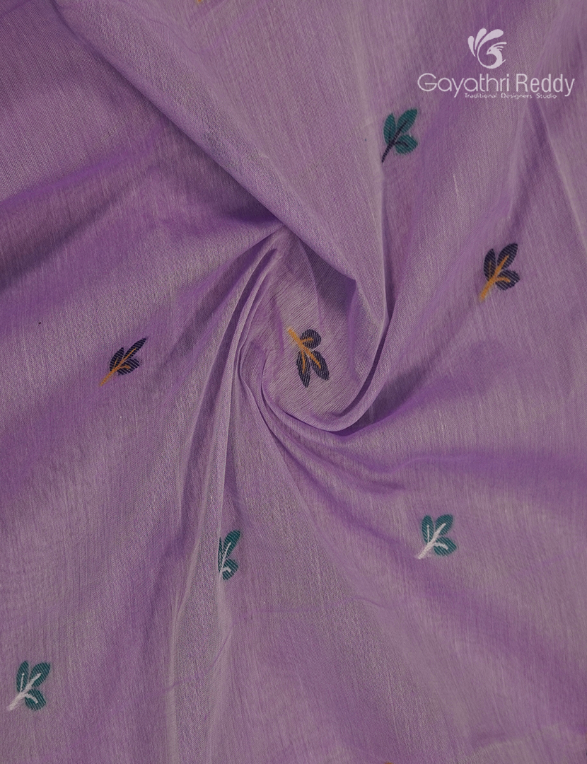 Jamdani Cotton Saree in Onion Pink