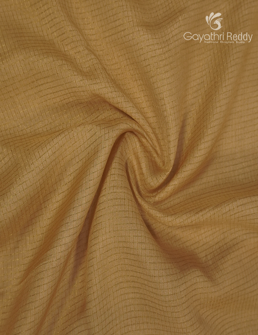 Pure Munga Silk Saree in Golden Beige