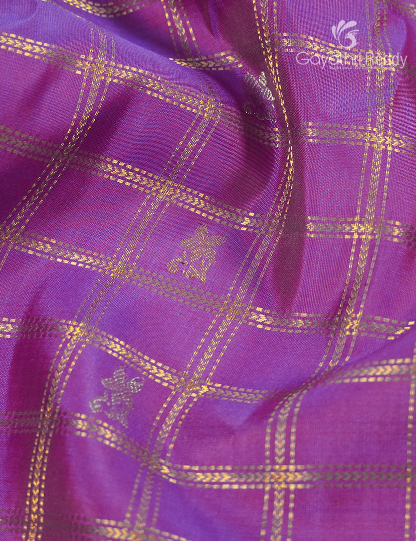 Pure Gadwal Silk Saree in Lilac