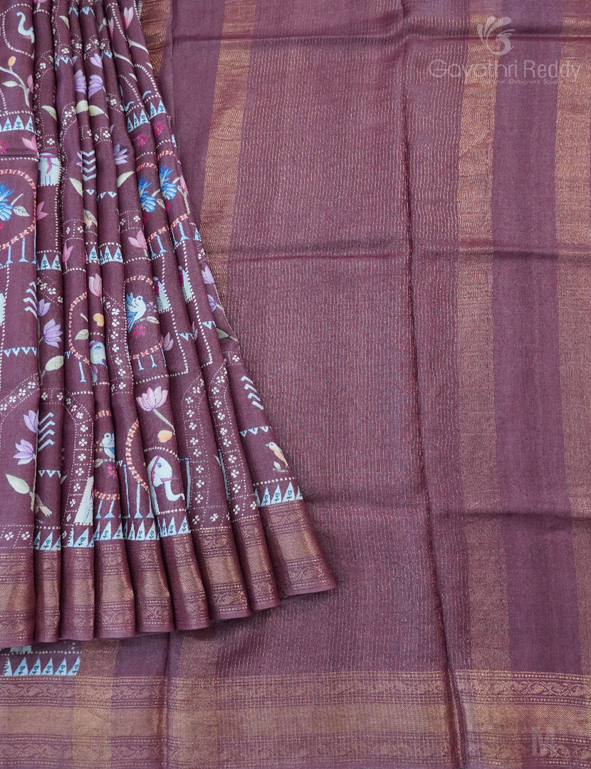 PURE DESI TUSSAR SILK-TS1394
