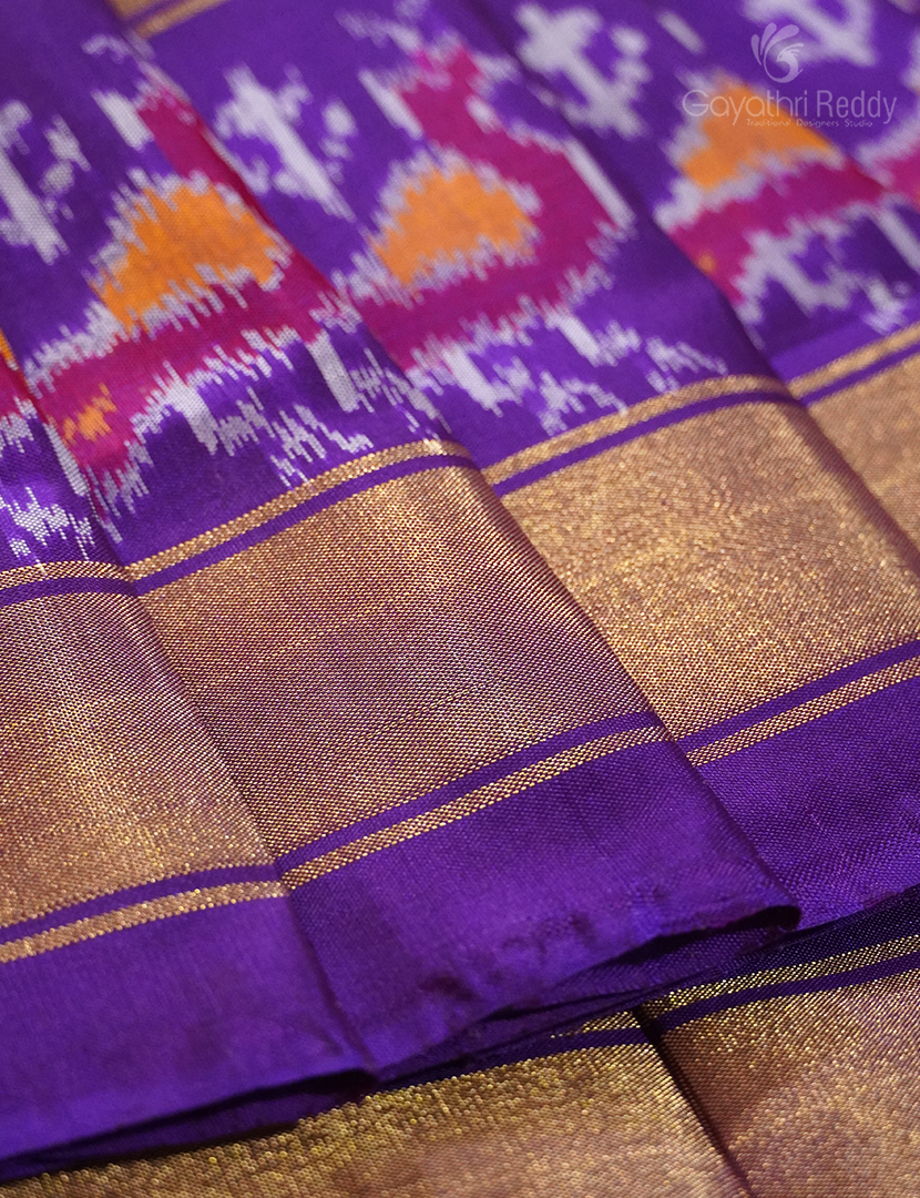PURE IKKAT PATTU LEHANGA(MEDIUM SIZE)-IPL104