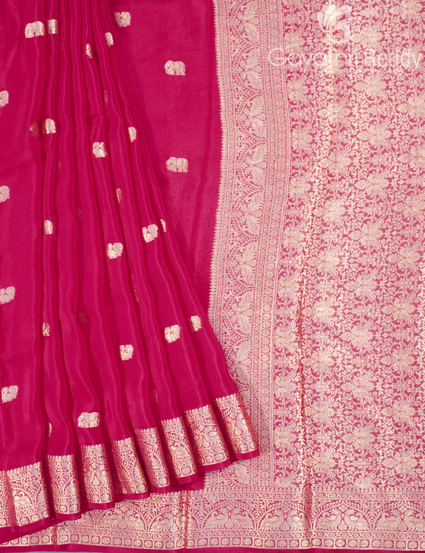 BANARAS CHIFFON SAREE-BCH10