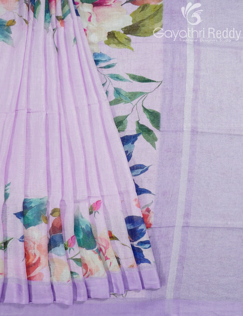 PURE LINEN SAREE-L1436