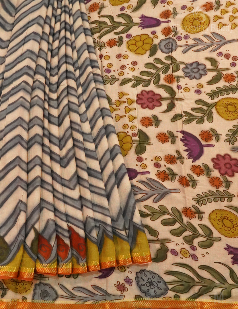 PURE KALAMKARI KHADI COTTON-KKC124