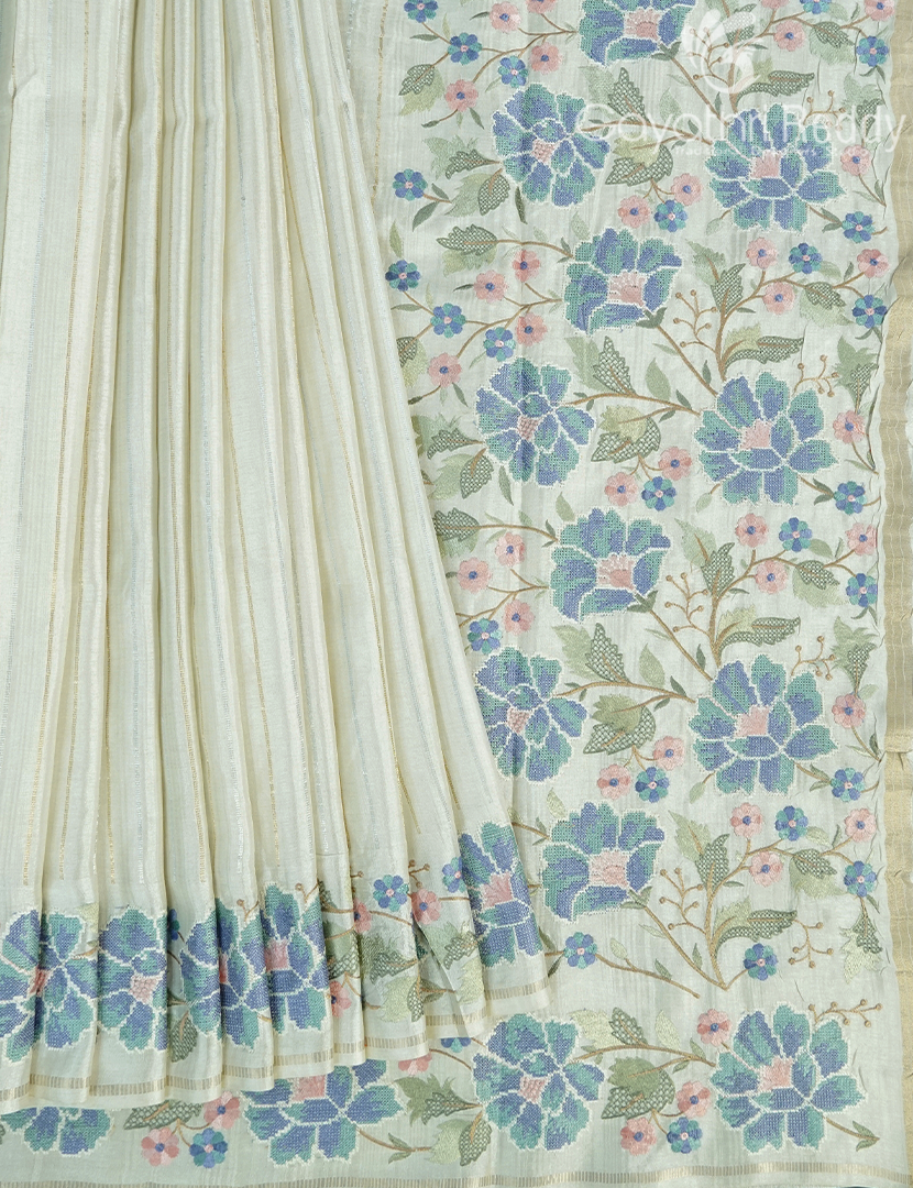 SEMI TUSSAR SAREE -ST1043