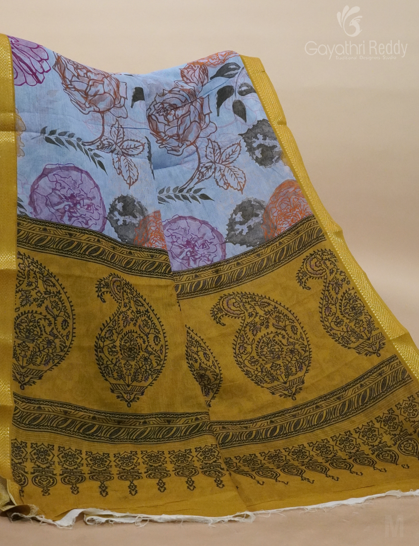 COTTON PRINT SAREE-C674