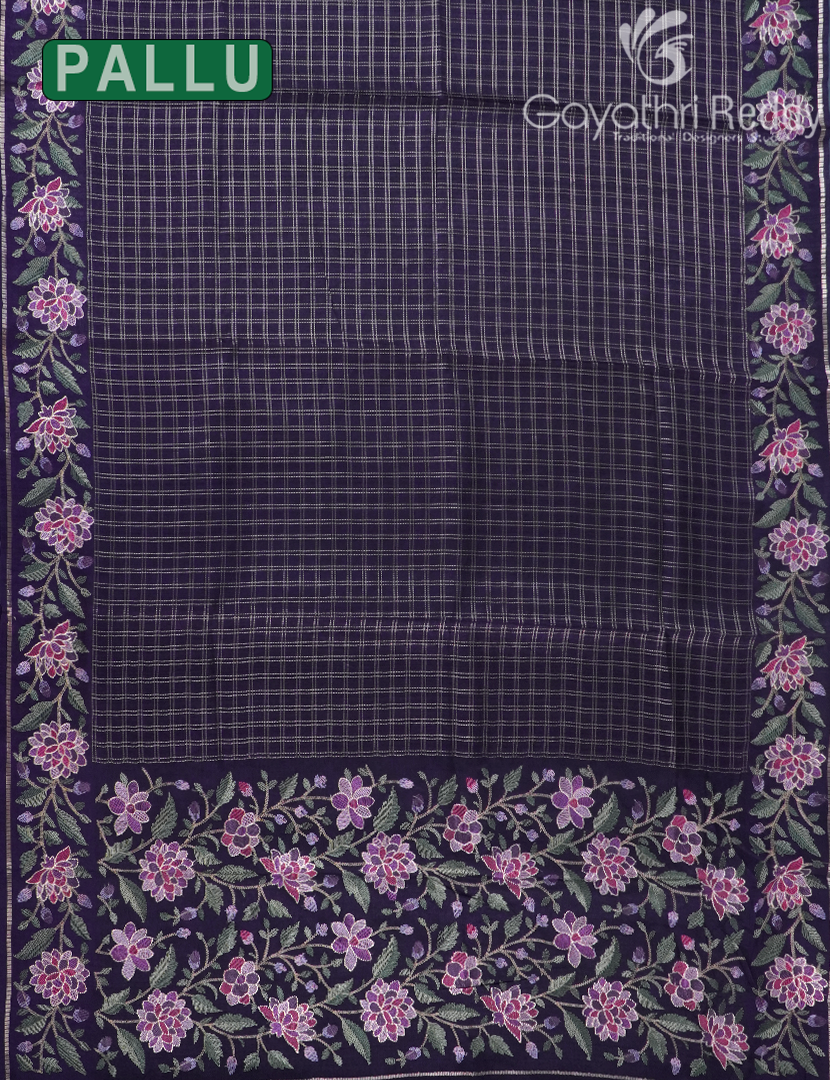 KHADI SILK WORK SAREE-KSW79
