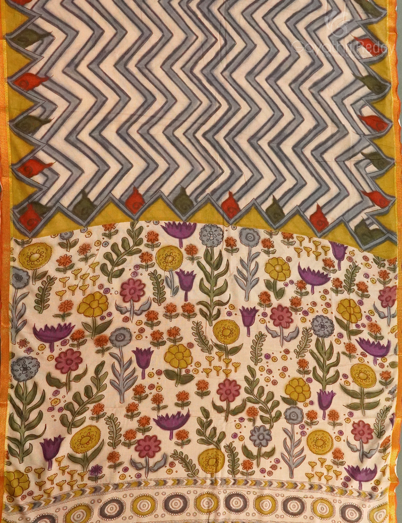 PURE KALAMKARI KHADI COTTON-KKC124