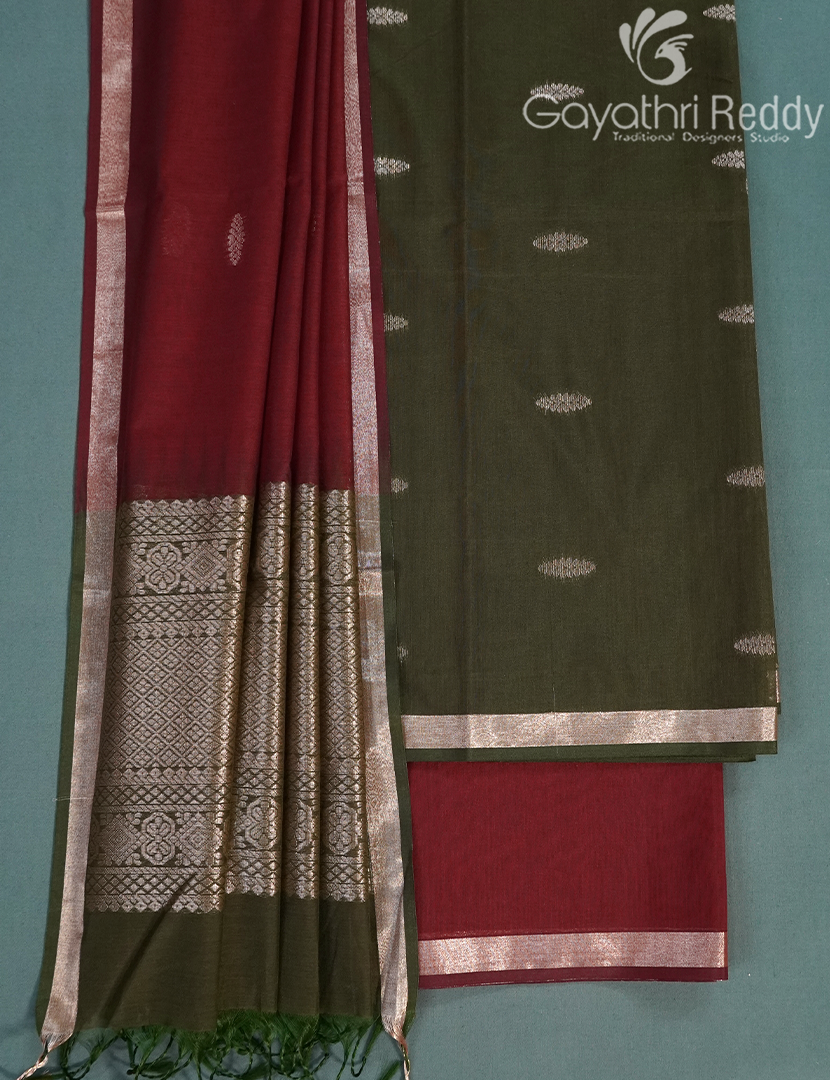 PURE KANCHI PATTU (D.M) 3PC-KPDM47