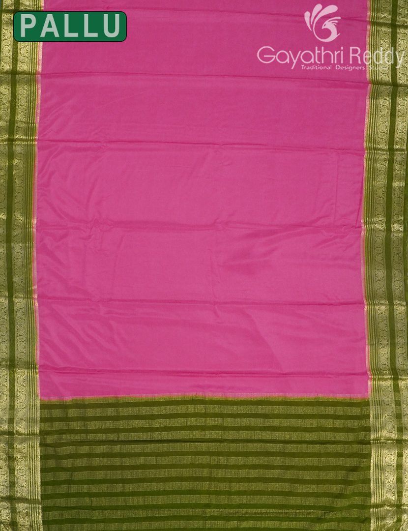 SEMI MYSORE CRAPE SAREE-SMC367