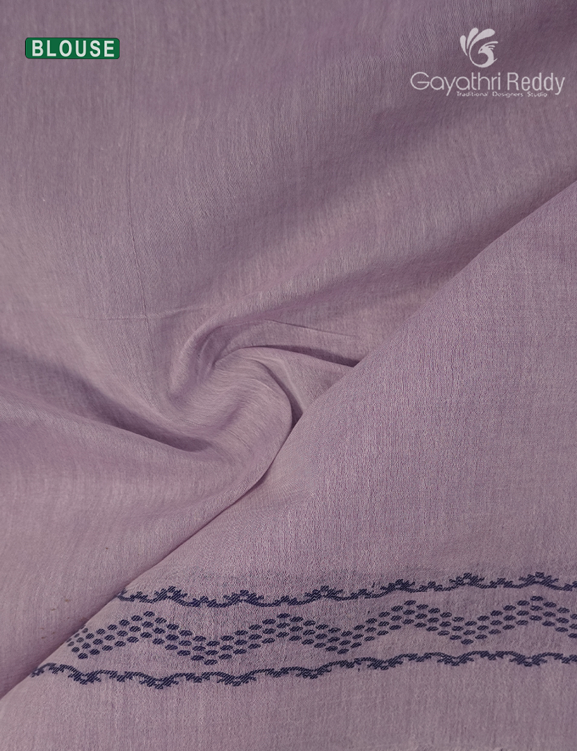 Jamdani Cotton Saree in Onion Pink