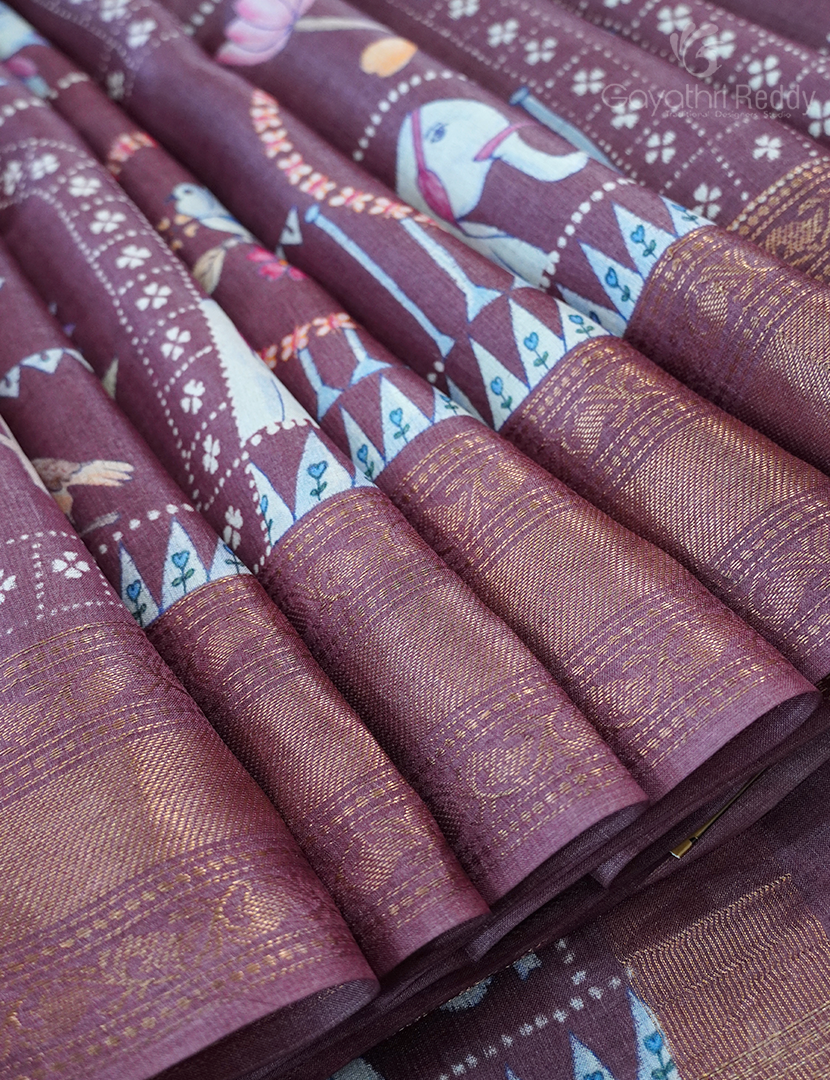 PURE DESI TUSSAR SILK-TS1394