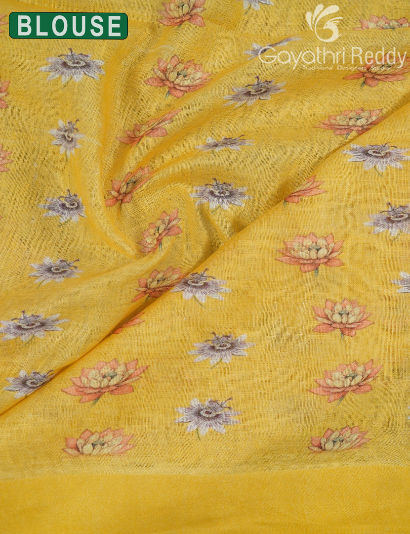 PURE LINEN SAREE-L1446
