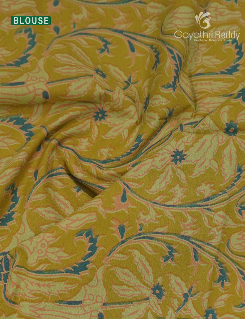 Premium Quality Cotton Kota Saree in Apple Green and Peach