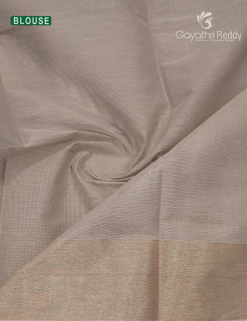 Pure Kanchi Cotton Saree in Pastel Grey