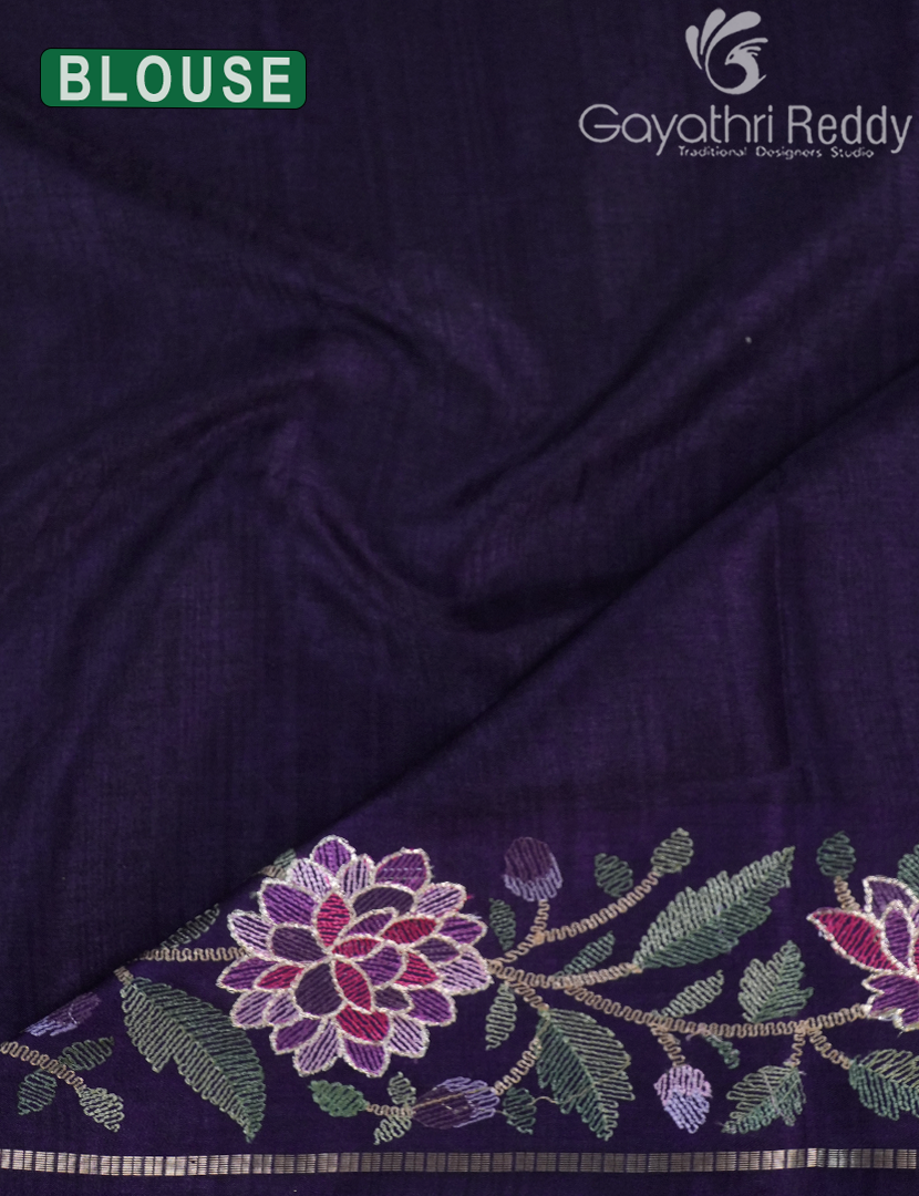 KHADI SILK WORK SAREE-KSW79