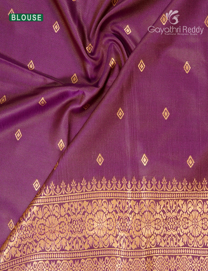 Semi Kanchipuram Art Silk Saree in Peach
