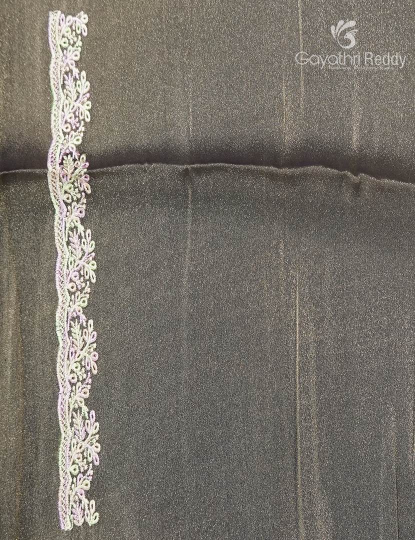 Fancy Saree in Olive Grey