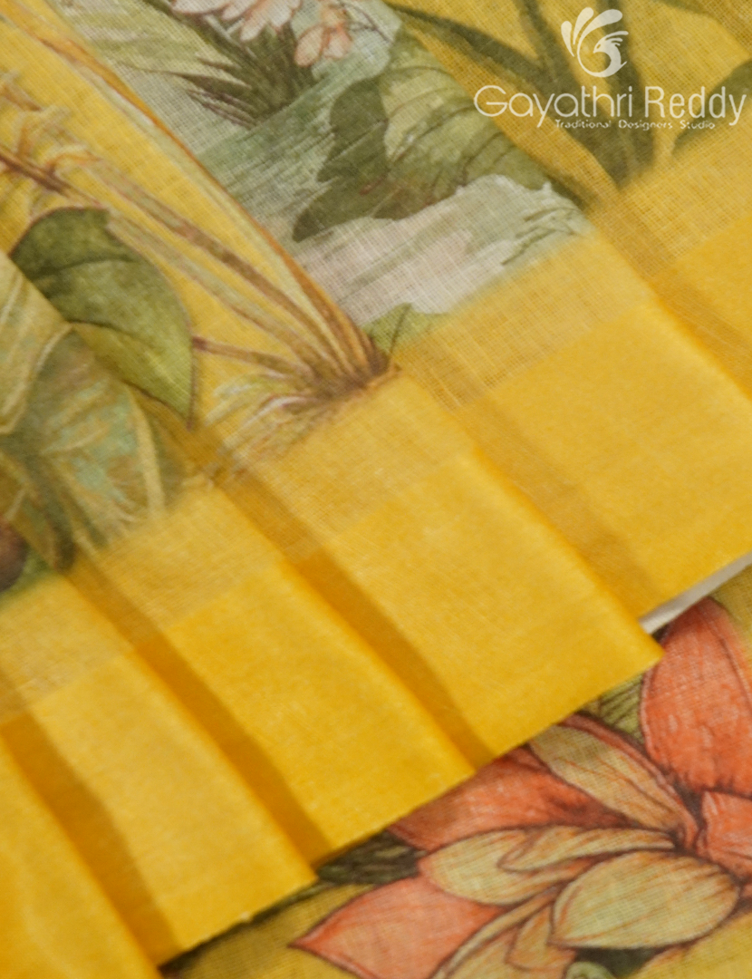 PURE LINEN SAREE-L1446