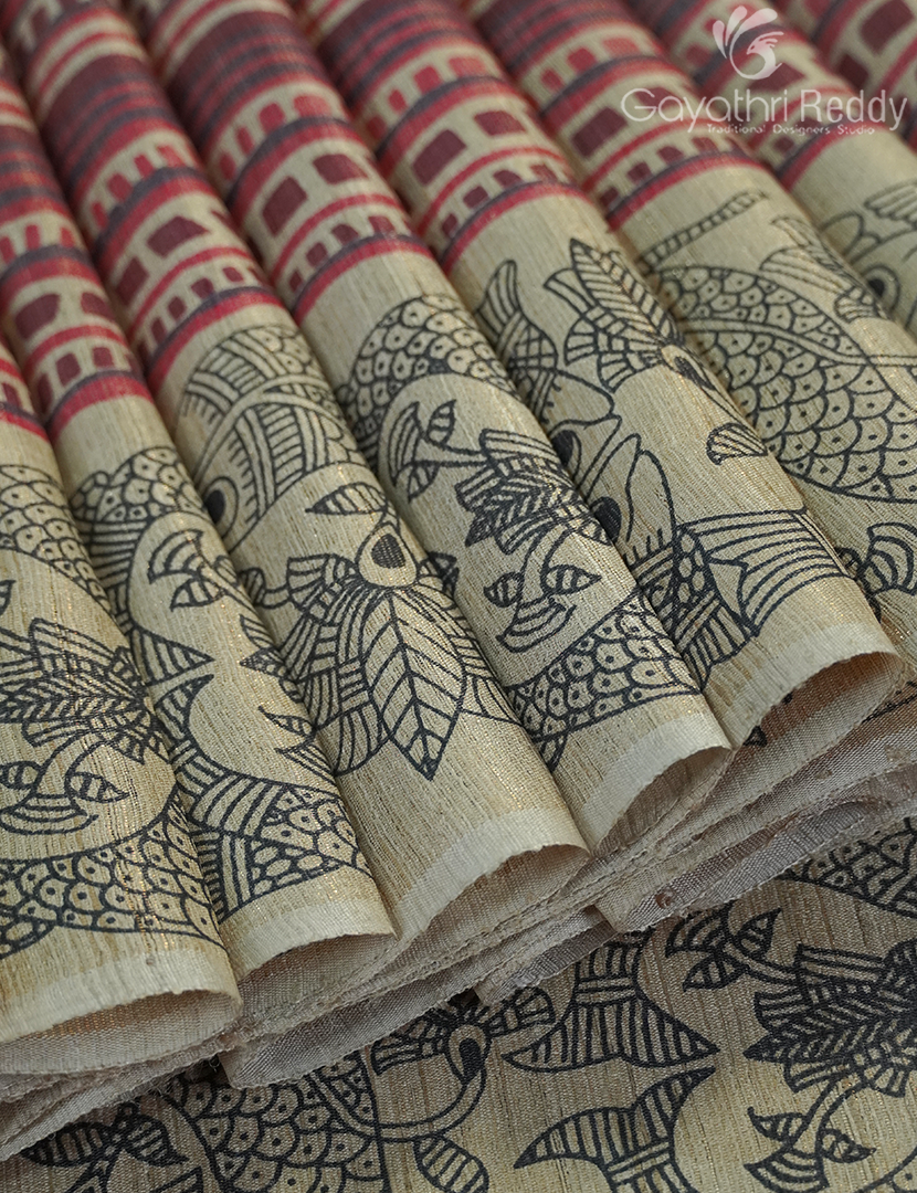 PURE DESI TUSSAR SILK-TS1534