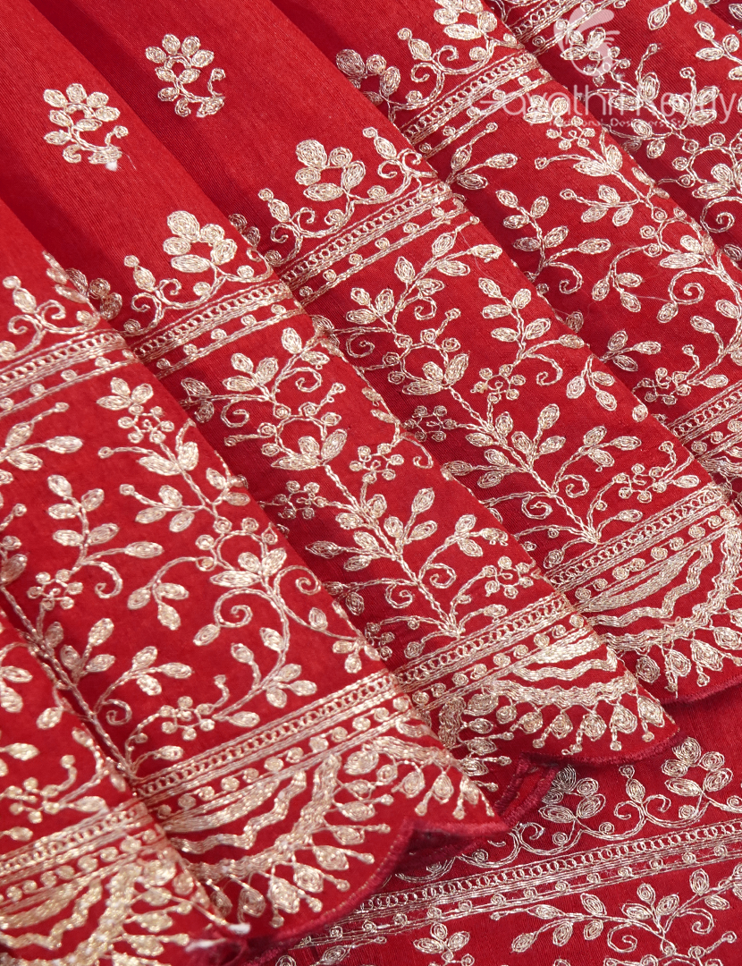 TUSSAR PITTA WORK SAREE-TPW5
