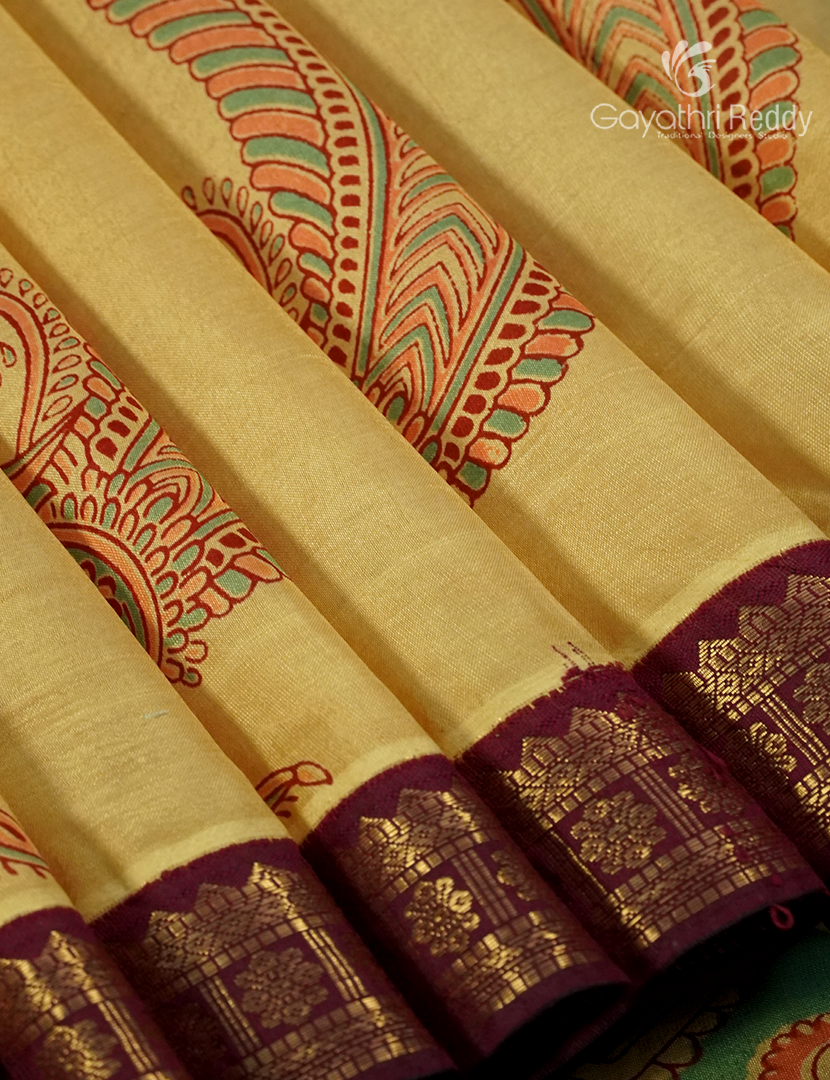 MANGALAGIRI PRINTED SAREE-MP136