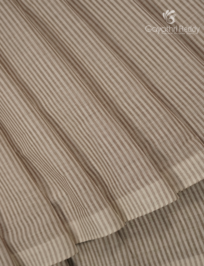 Pure Kanchi Cotton Printed Saree in Ivory