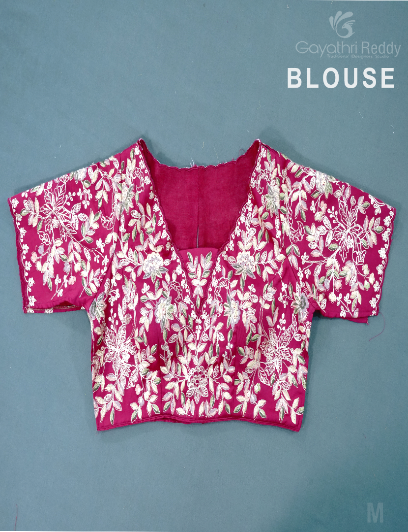 PURE ORGANZA SILK FANCY WITH READYMADE BLOUSE-POF145