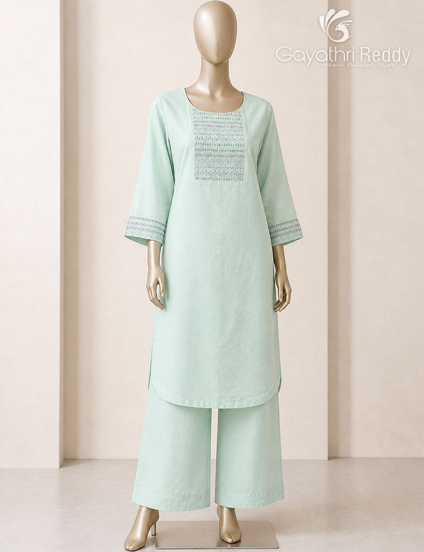 READYMADE DRESS SET(2PC)-KDS962