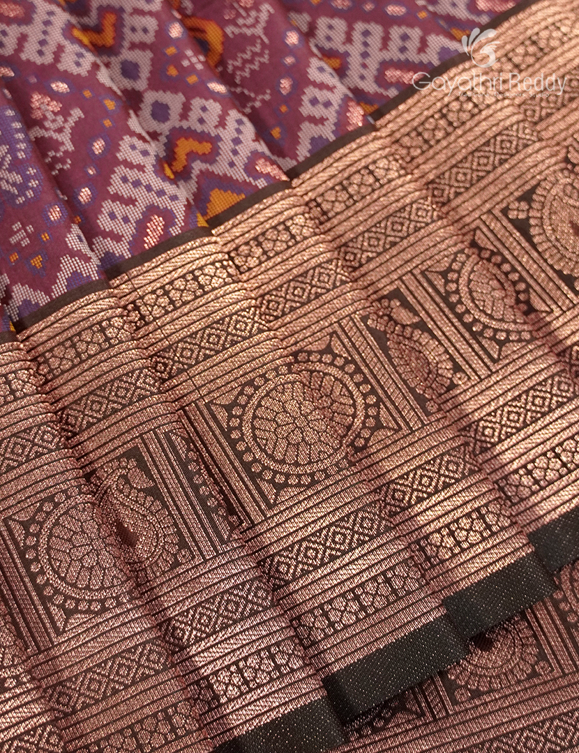 Semi Kanchipuram Art Silk Saree in Deep Mauve