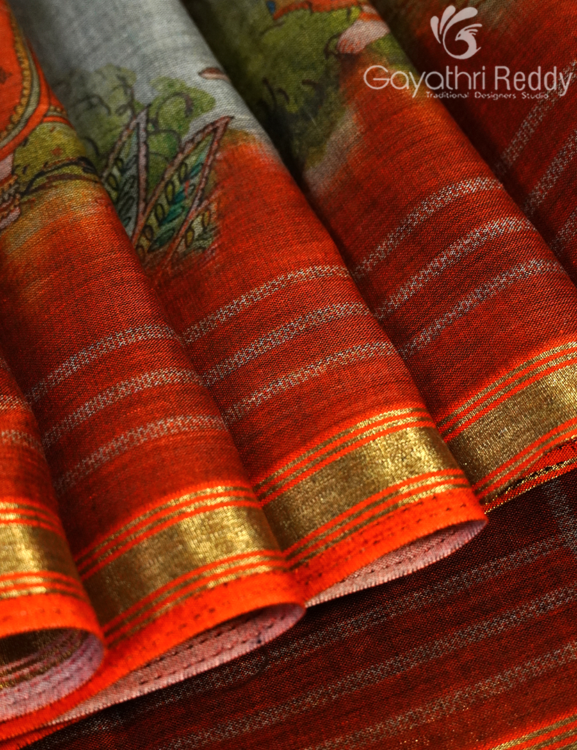CHANDERI PRINTED SAREE-CHS252