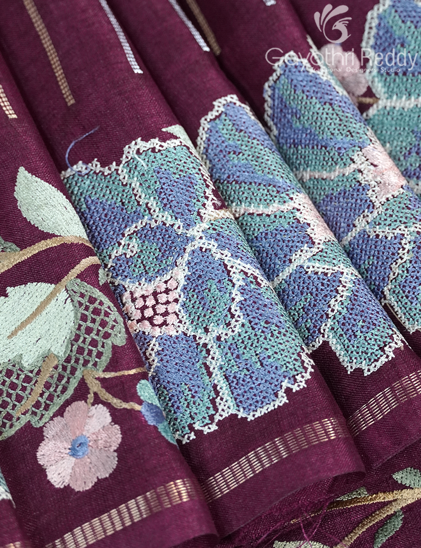 SEMI TUSSAR SAREE -ST1034