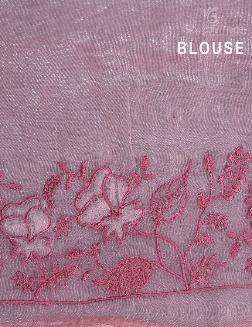 GLASS ORGANZA HANDWORK SAREE-FO713