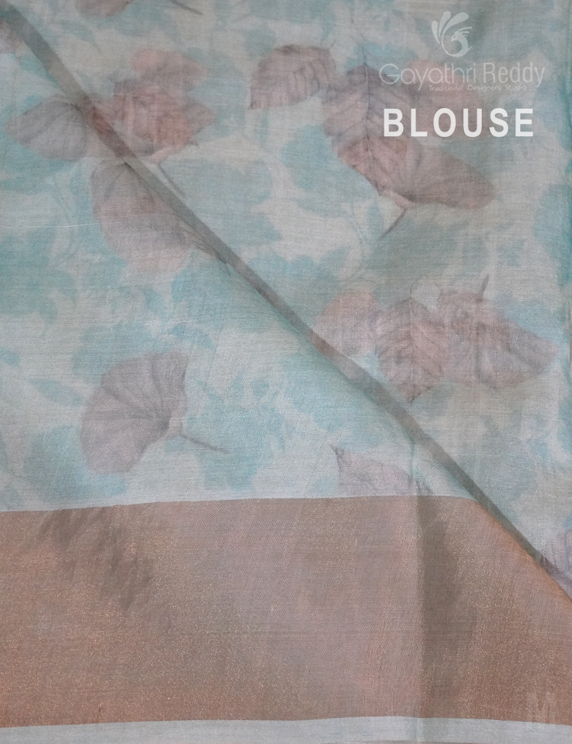 PURE DESI TUSSAR ORGANIC PRINTED-TS1071