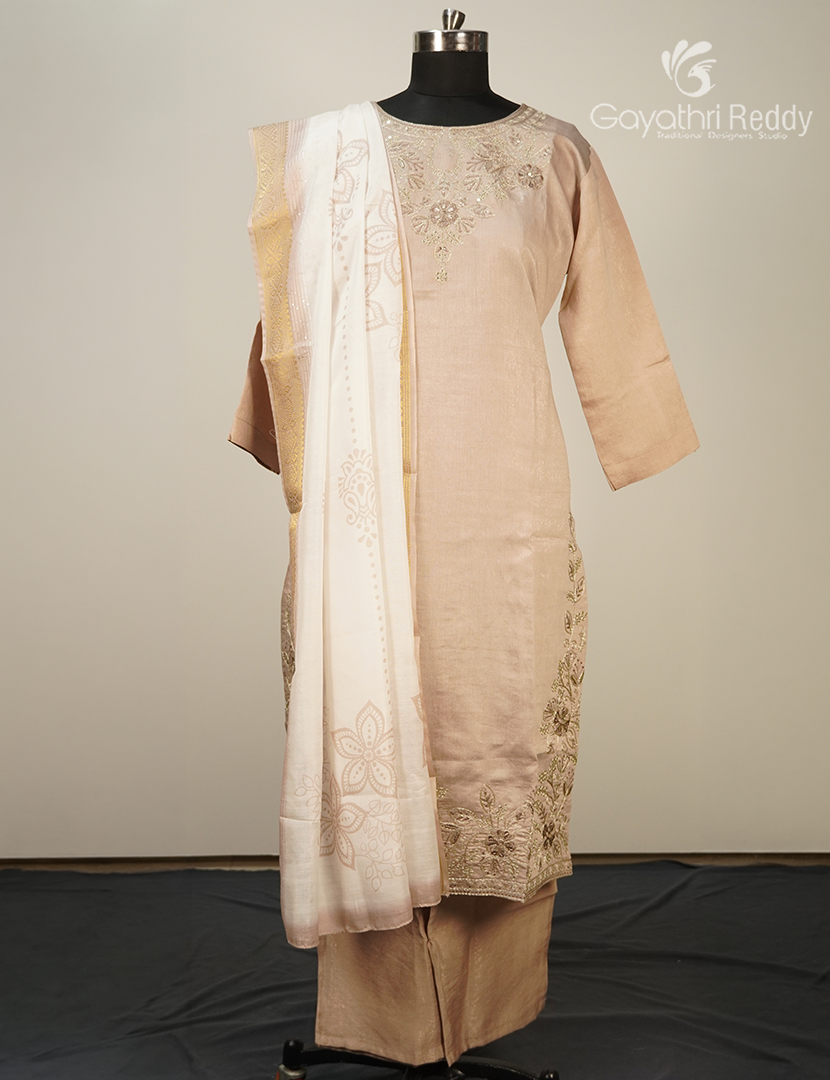 Readymade Dress Set in Ivory