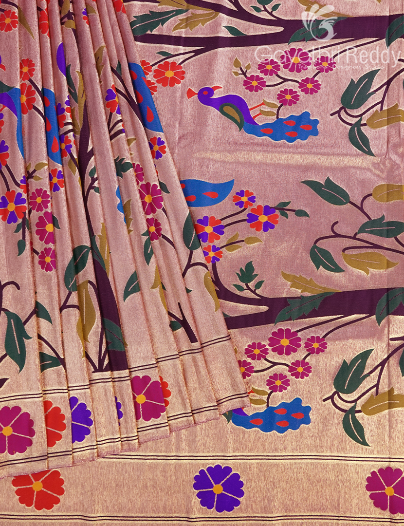 SEMI PAITHANI SAREE-SPS25