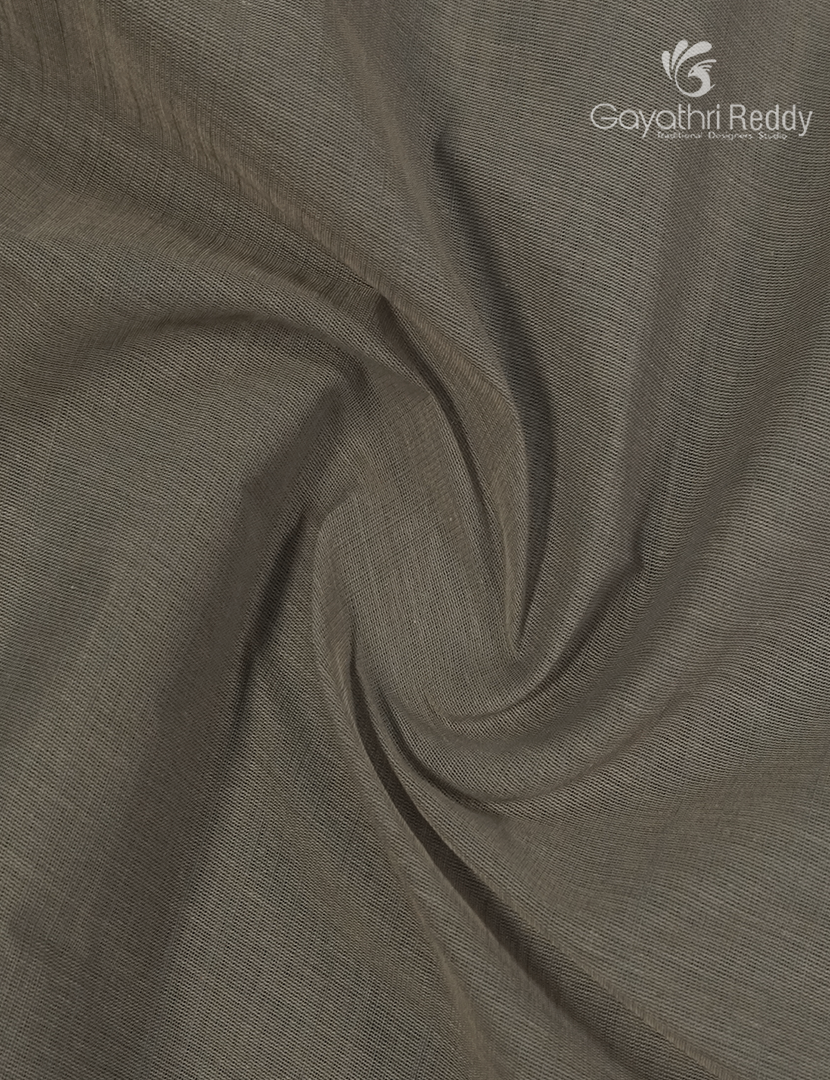 Pure Handloom Cotton Saree in Grey
