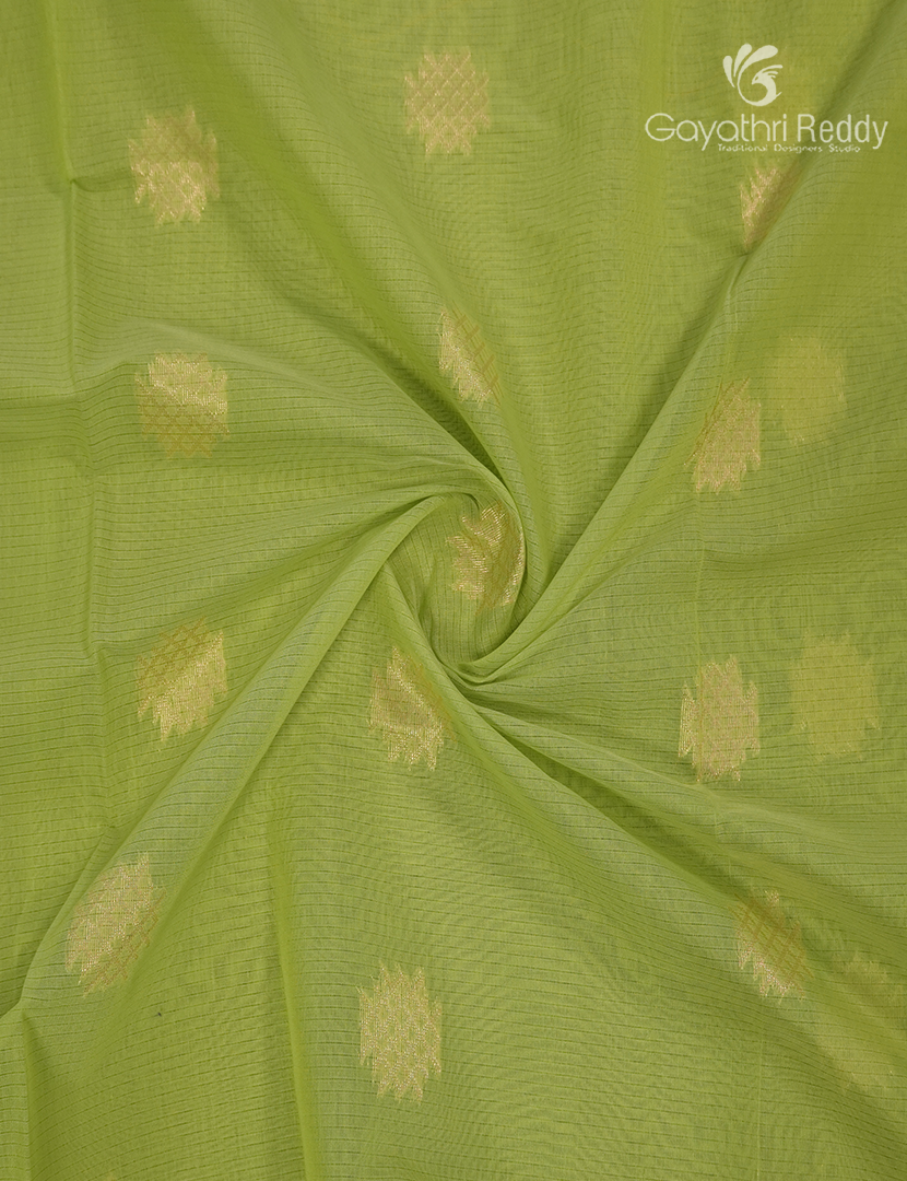 Kanchipuram Sico Saree in Light Green and Peach