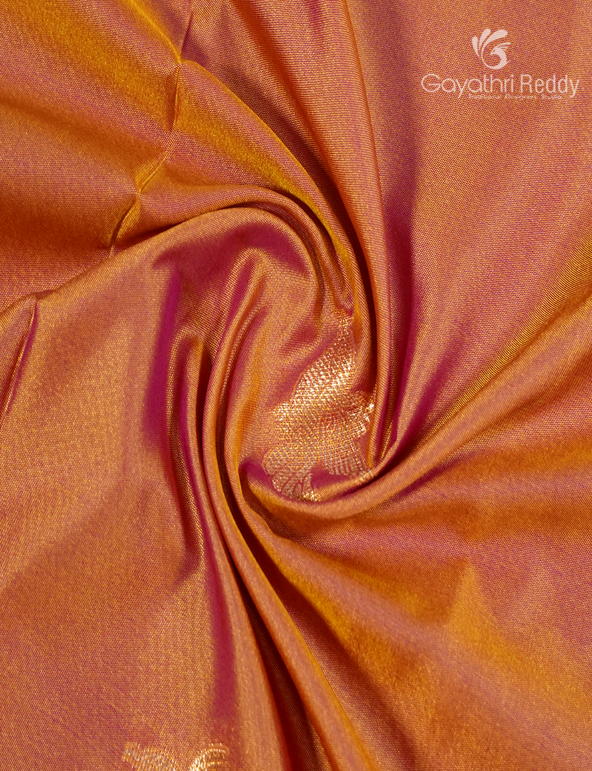 Semi Kanchipuram Art Silk Saree in Peach