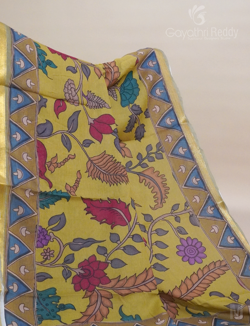 PURE KALAMKARI KHADI COTTON-KKC25