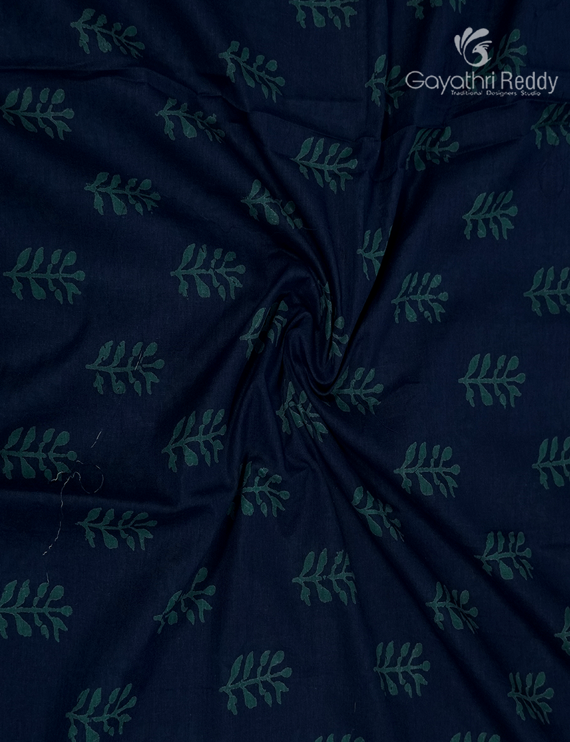 Vidharbha Cotton Saree in Indigo Blue