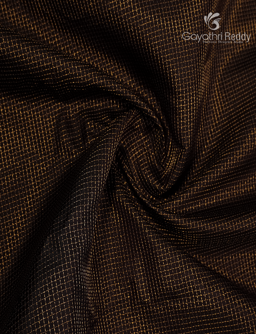 Pure Gadwal Silk Saree in Deep Snuff and Deep Rust