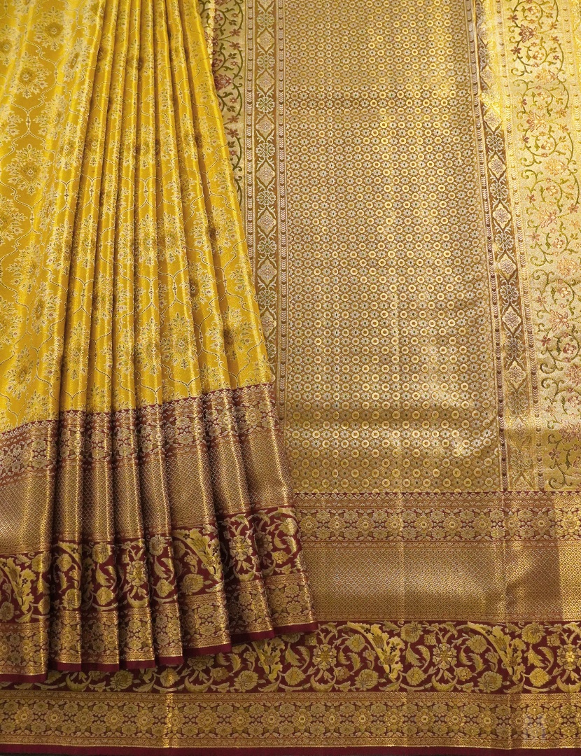 PURE KANCHI PATTU (4.G) BRIDAL SAREE-BKP1886