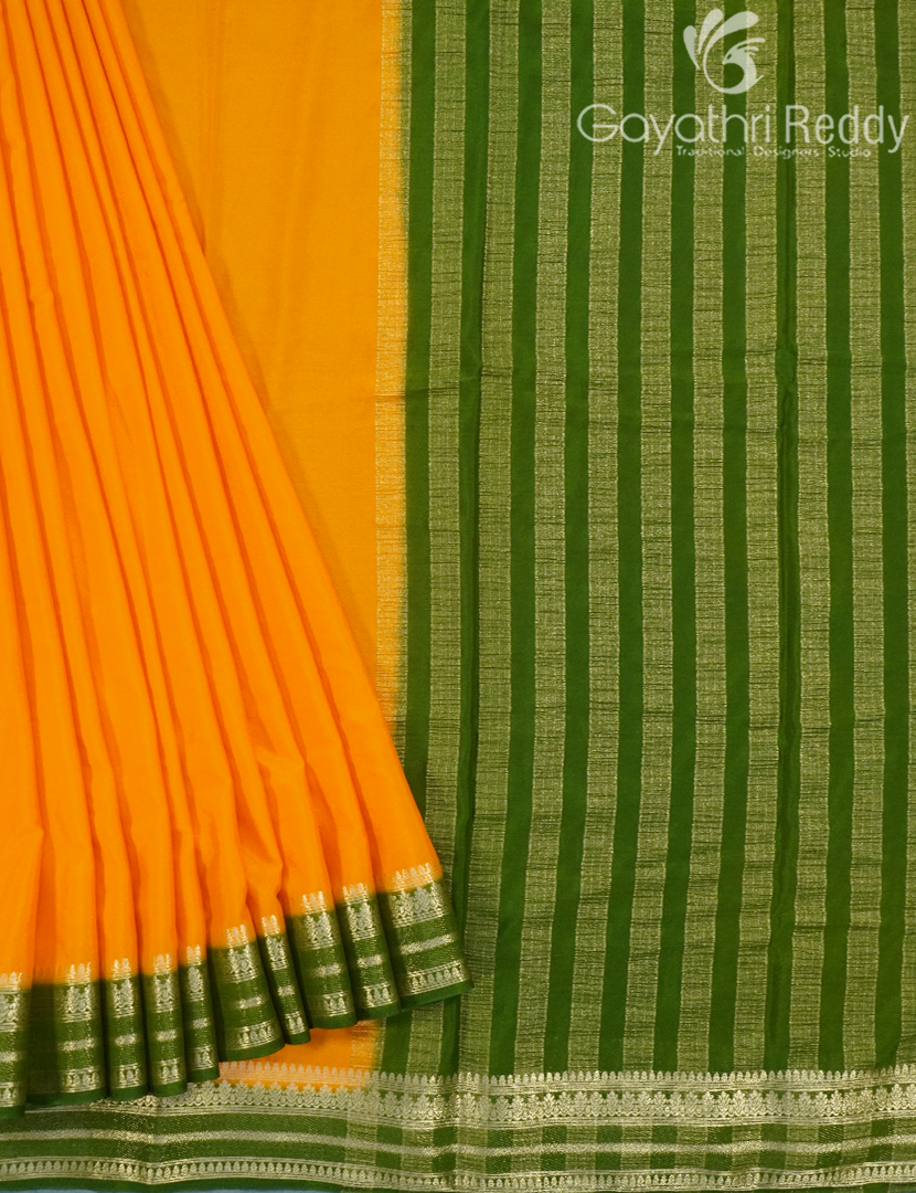 SEMI MYSORE CRAPE SAREE-SMC318