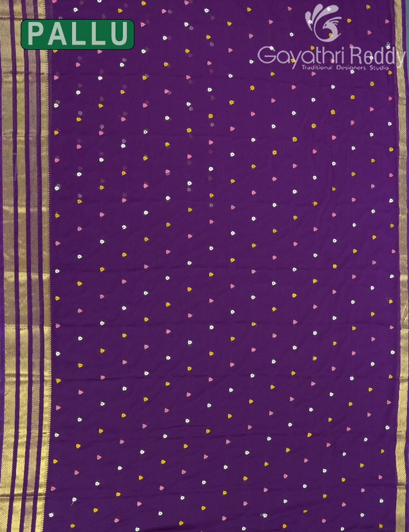 CHIFFON FANCY SAREE-PCF318