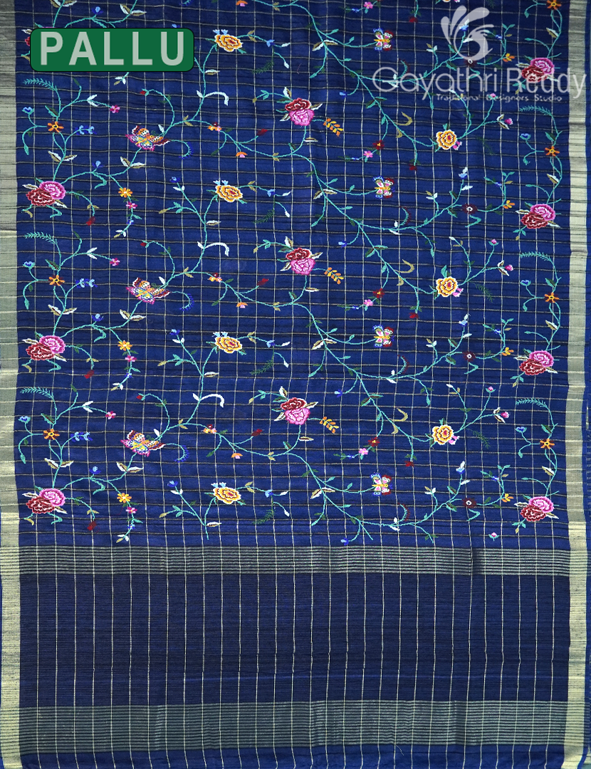 KHADI SILK WORK SAREE-KSW11