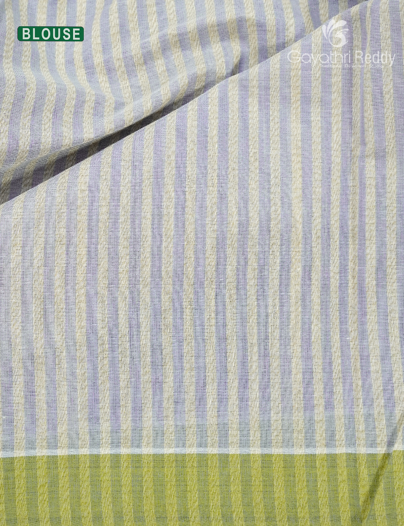 Pure Handloom Cotton Saree in Cloud Blue