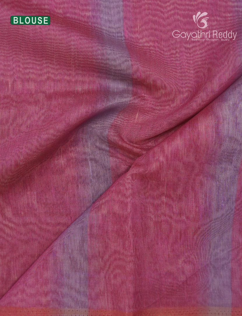 Pure Linen Saree in Peach