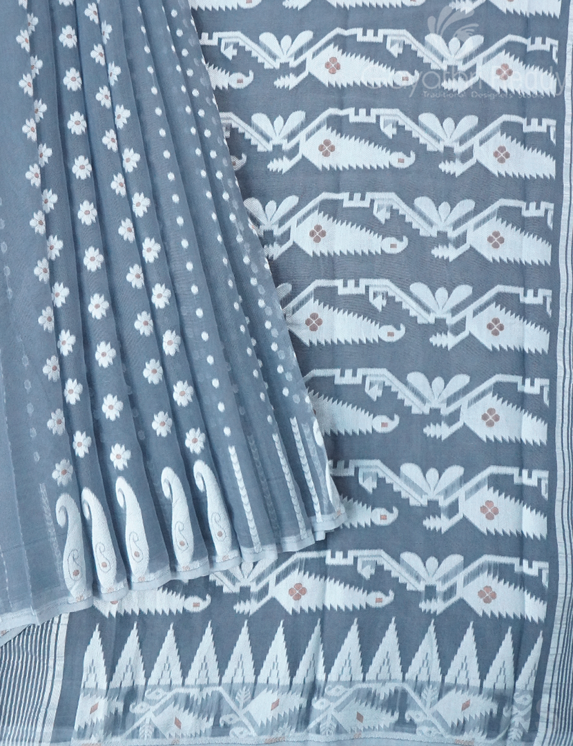 JAMDANI COTTON(WITHOUT BLOUSE)-JMC544