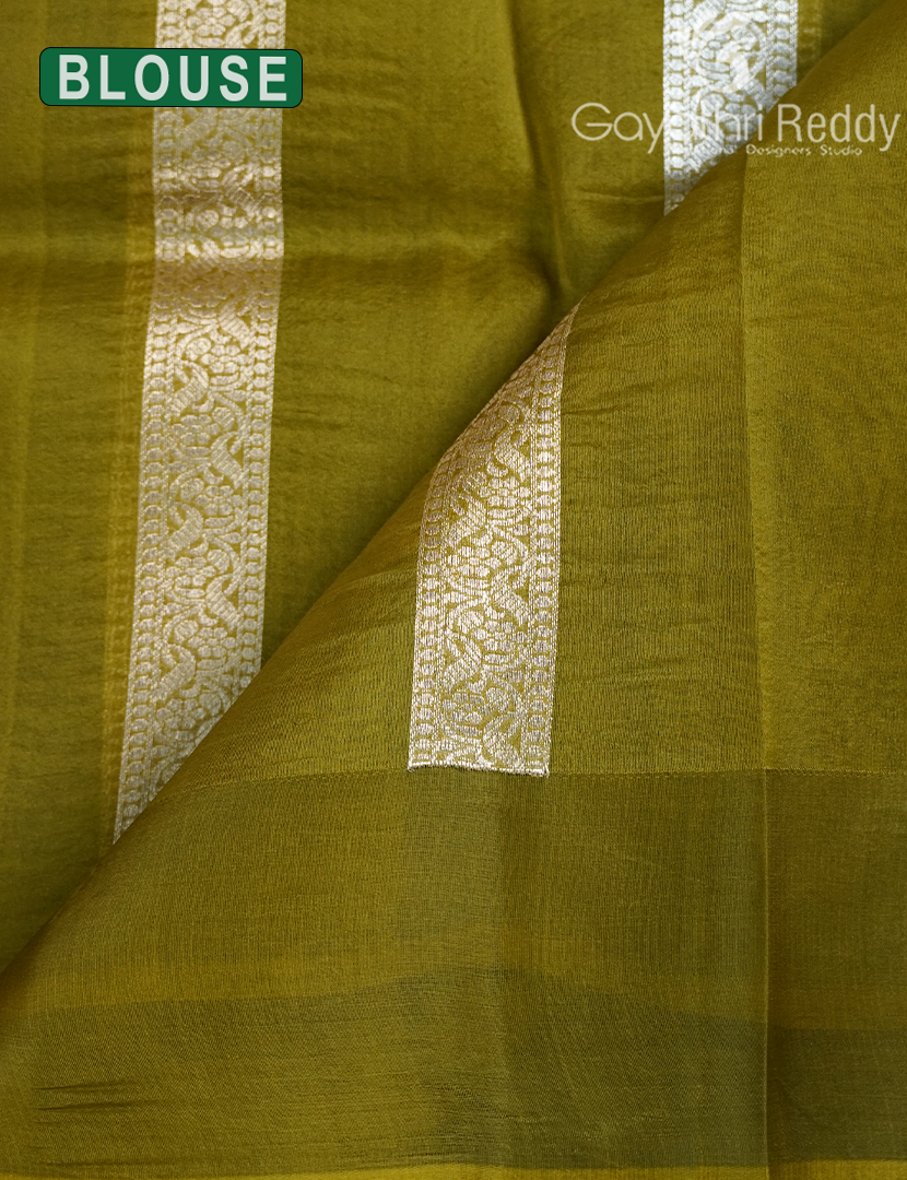 PURE BANARAS KORA SILK-BKS120